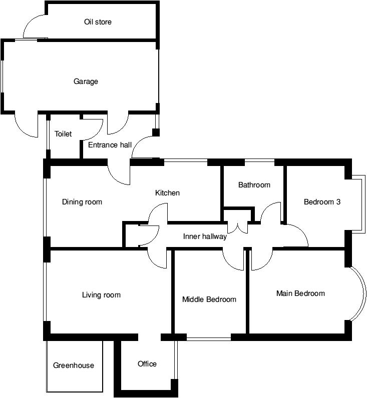 floor plan, maesmawr, croesaudy, rhayader, bungalow, for sale, elan valley, wye valley, views